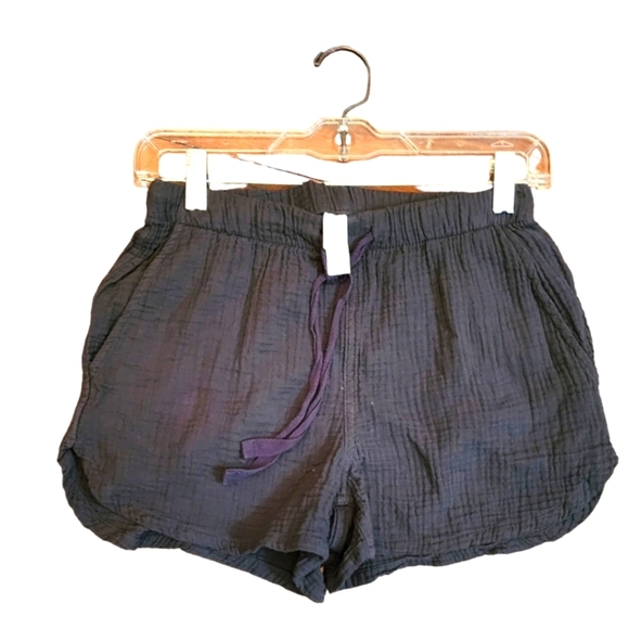 🎁Stars Above Dark Gray Linen Drawstring Waist NWOT shorts- Size XS - Picture 2 of 8